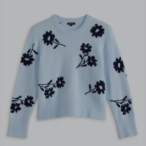 Rails Blue Floral Sweater